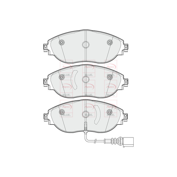 APEC BLUE BRAKE PADS (FRONT) (R90) image