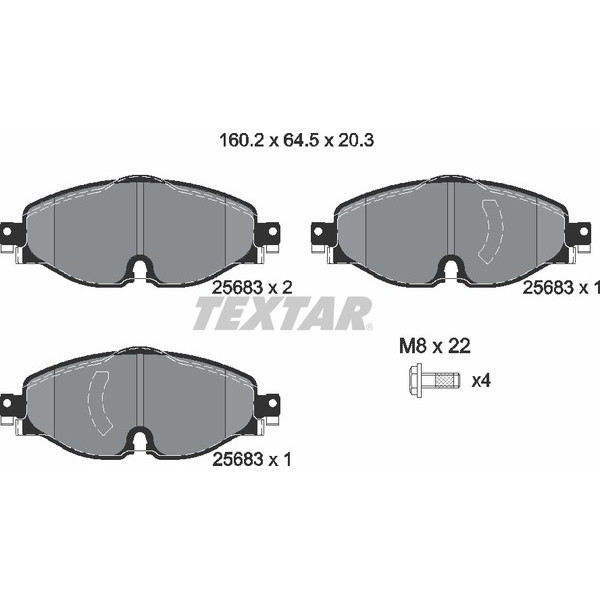 TEXTAR PC BRAKE PADS image