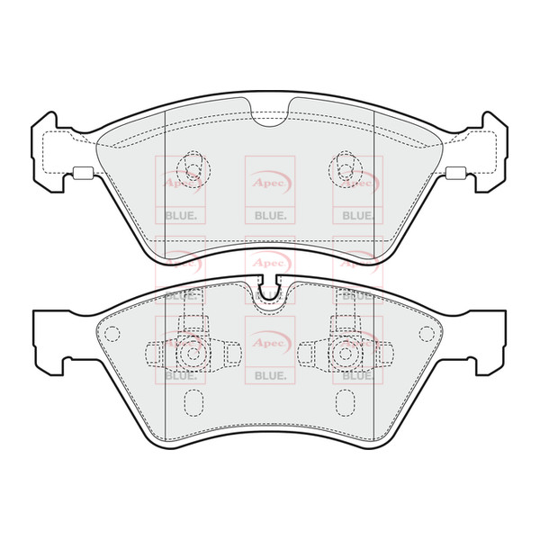APEC BLUE BRAKE PADS (FRONT) (R90) image