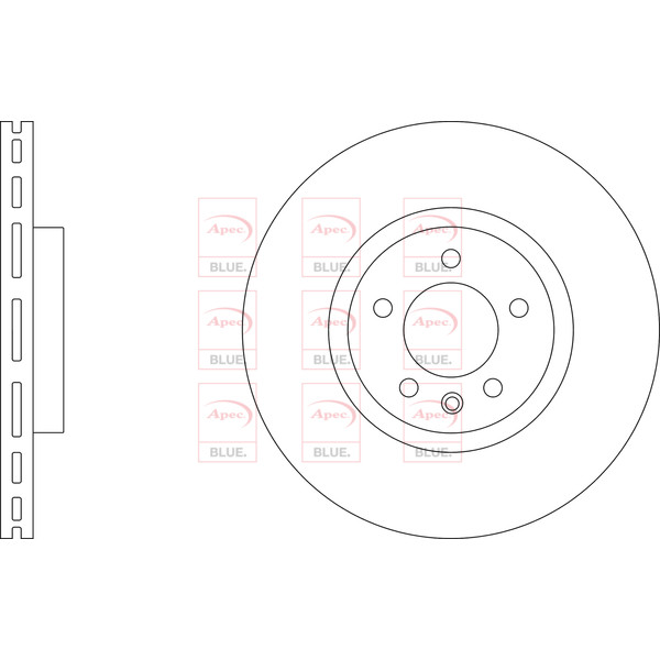 APEC BLUE BRAKE DISC (FRONT) (SINGLE) (R90) image