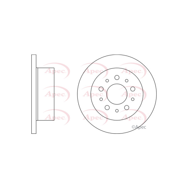 APEC BRAKE DISC (REAR) (SINGLE) image