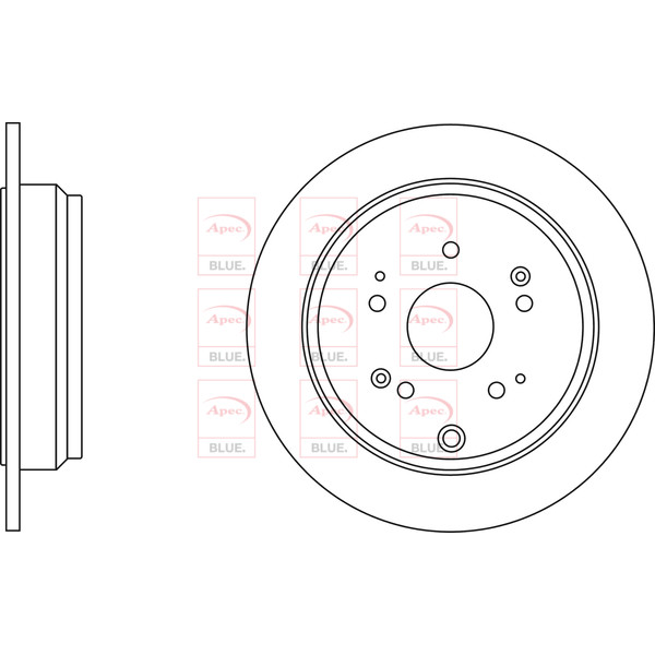 APEC BLUE BRAKE DISC (REAR) (SINGLE) (R90) image