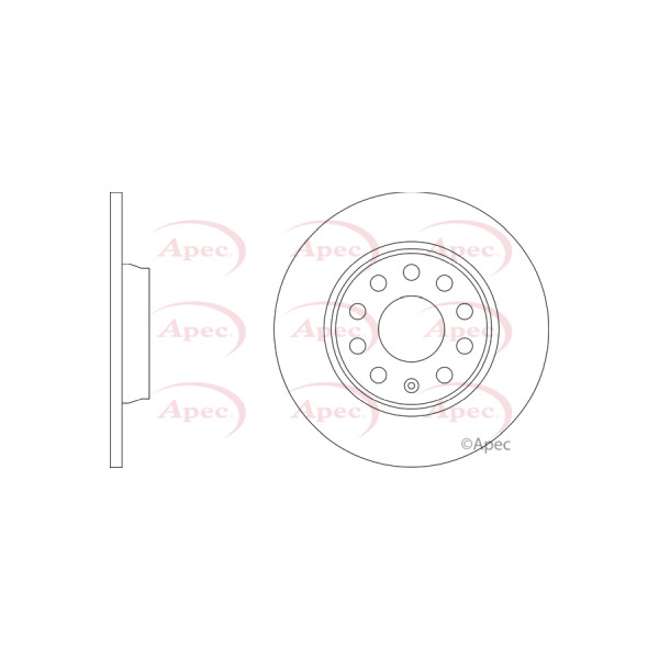 APEC BRAKE DISC (REAR) (SINGLE) image