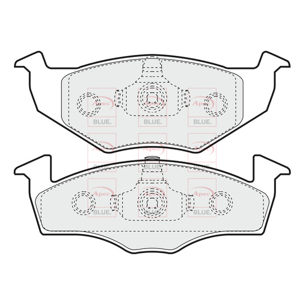 APEC BLUE BRAKE PADS (FRONT) (R90) image