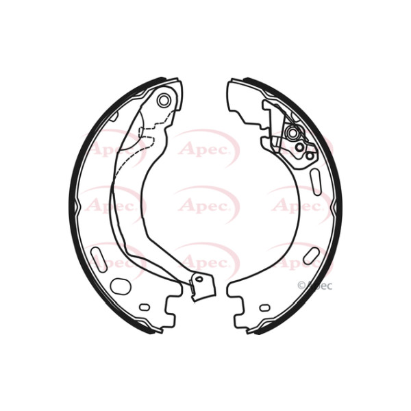 APEC BRAKE SHOES (REAR) (R90) image