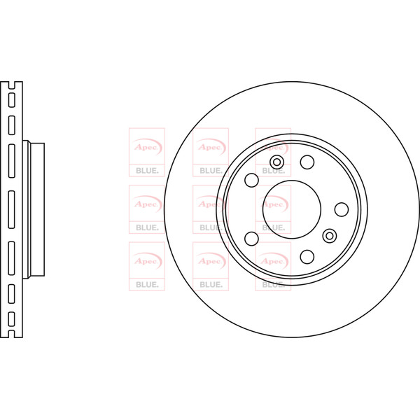 APEC BLUE BRAKE DISC (FRONT) (SINGLE) (R90) image