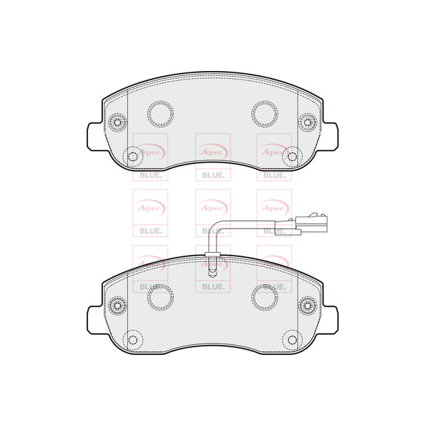 APEC BLUE BRAKE PADS (FRONT) (R90) image