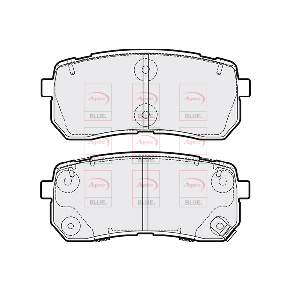 APEC BLUE BRAKE PADS (REAR) (R90) image