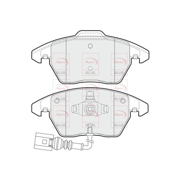 APEC BLUE BRAKE PADS (FRONT) (R90) image