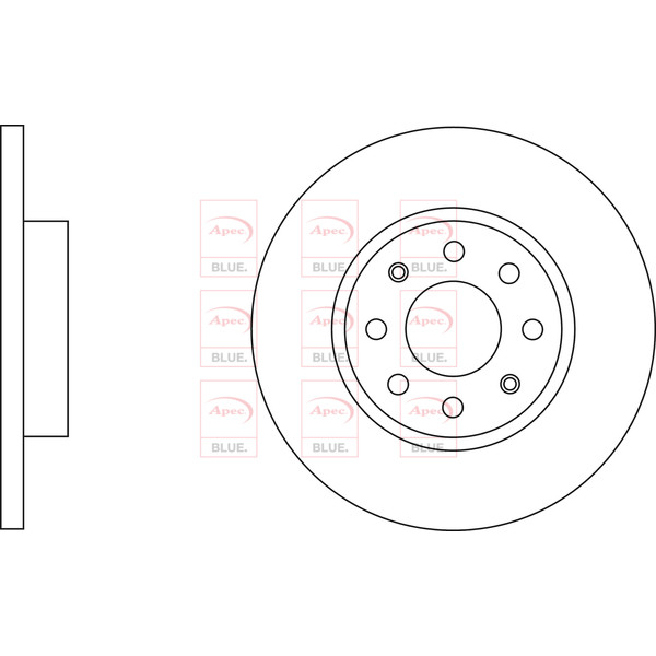 APEC BLUE BRAKE DISC (FRONT) (SINGLE) (R90) image