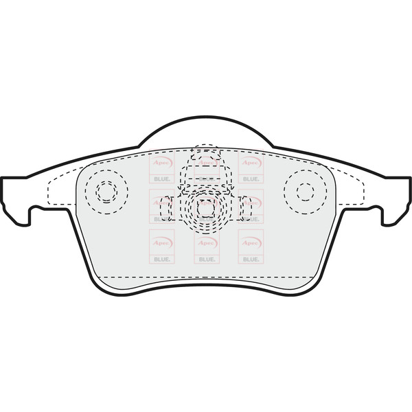APEC BLUE BRAKE PADS (REAR) (R90) image