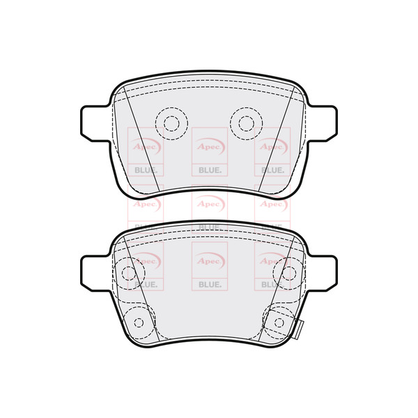 APEC BLUE BRAKE PADS (REAR) (R90) image