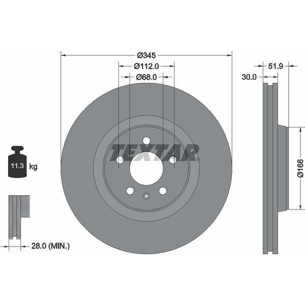 TEXTAR PC BRAKE DISCS image