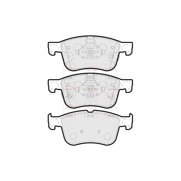 APEC BLUE BRAKE PADS (FRONT) (R90) image