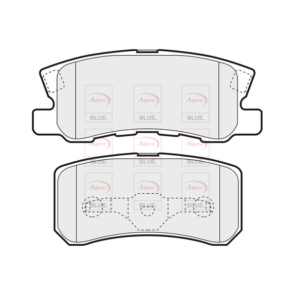 APEC BLUE BRAKE PADS (REAR) (R90) image