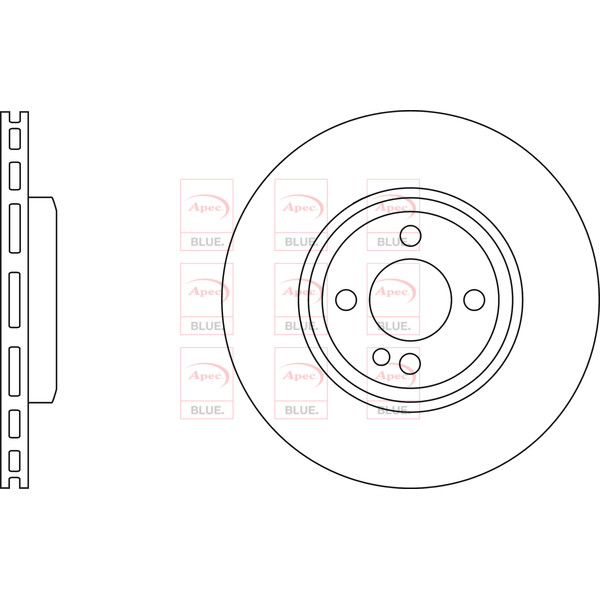 APEC BLUE BRAKE DISC (FRONT) (SINGLE) (R90) image