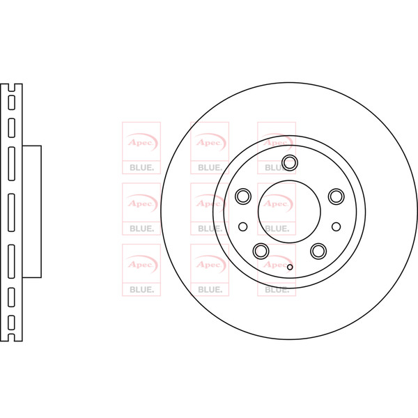 APEC BLUE BRAKE DISC (FRONT) (SINGLE) (R90) image