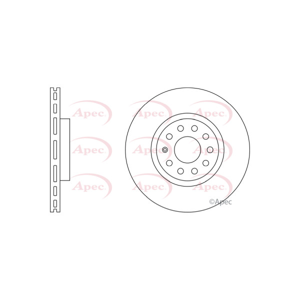 APEC BRAKE DISC (FRONT) (SINGLE) image