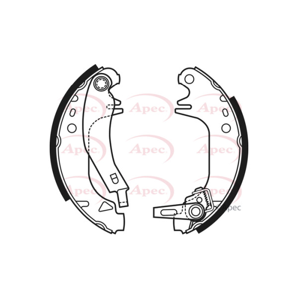 APEC BRAKE SHOES (REAR) (R90) image