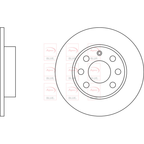 APEC BLUE BRAKE DISC (FRONT) (SINGLE) (R90) image