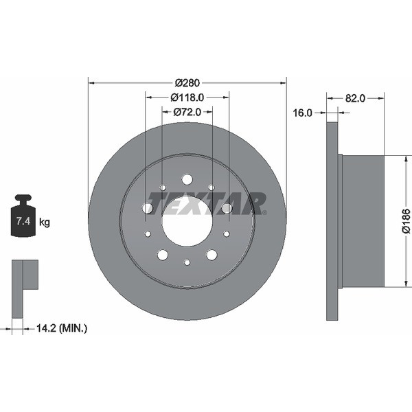 TEXTAR LCV DISCS image