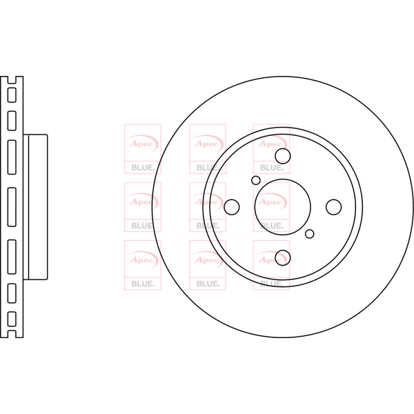 APEC BLUE BRAKE DISC (FRONT) (SINGLE) (R90) image