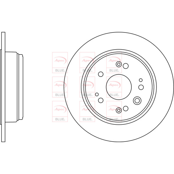 APEC BLUE BRAKE DISC (REAR) (SINGLE) (R90) image