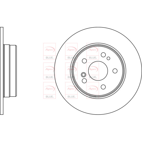 APEC BLUE BRAKE DISC (REAR) (SINGLE) (R90) image