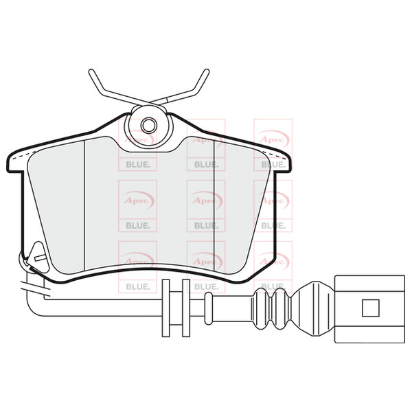APEC BLUE BRAKE PADS (REAR) (R90) image