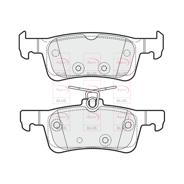 APEC BLUE BRAKE PADS (REAR) (R90) image