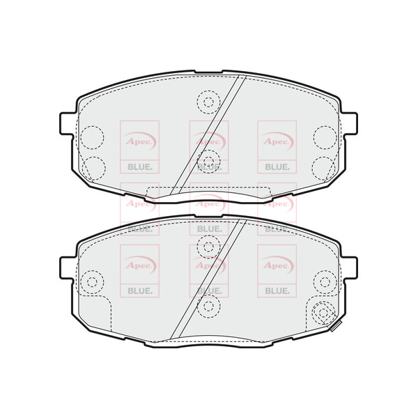 APEC BLUE BRAKE PADS (FRONT) (R90) image