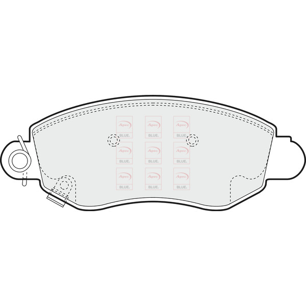 APEC BLUE BRAKE PADS (FRONT) (R90) image