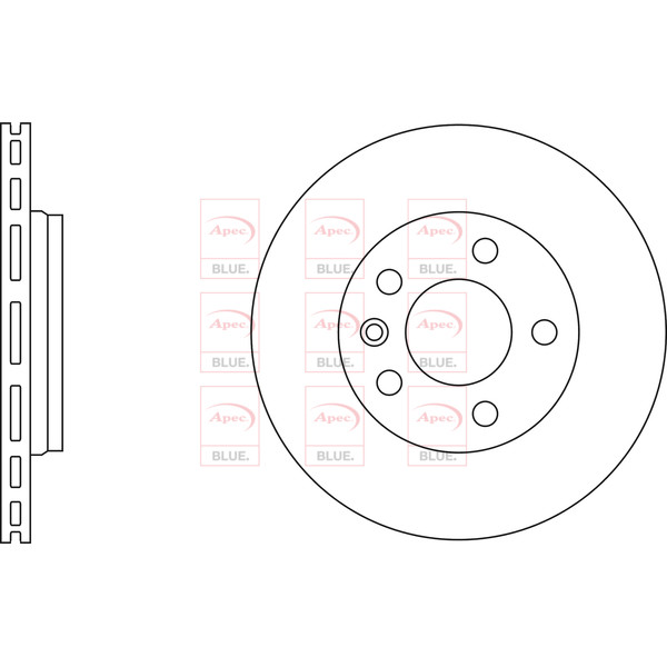 APEC BLUE BRAKE DISC (REAR) (SINGLE) (R90) image