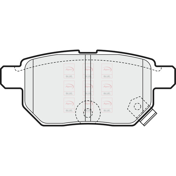 APEC BLUE BRAKE PADS (REAR) (R90) image