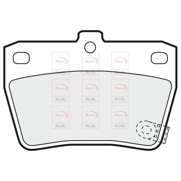 APEC BLUE BRAKE PADS (REAR) (R90) image
