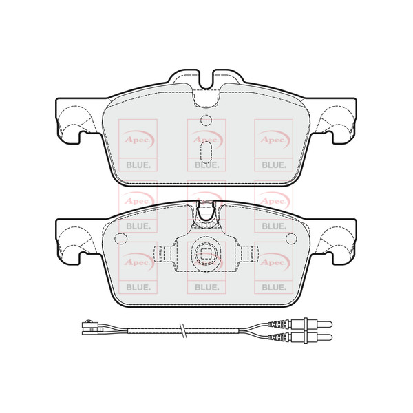 APEC BLUE BRAKE PADS (FRONT) (R90) image