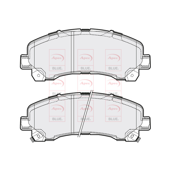 APEC BLUE BRAKE PADS (FRONT) (R90) image