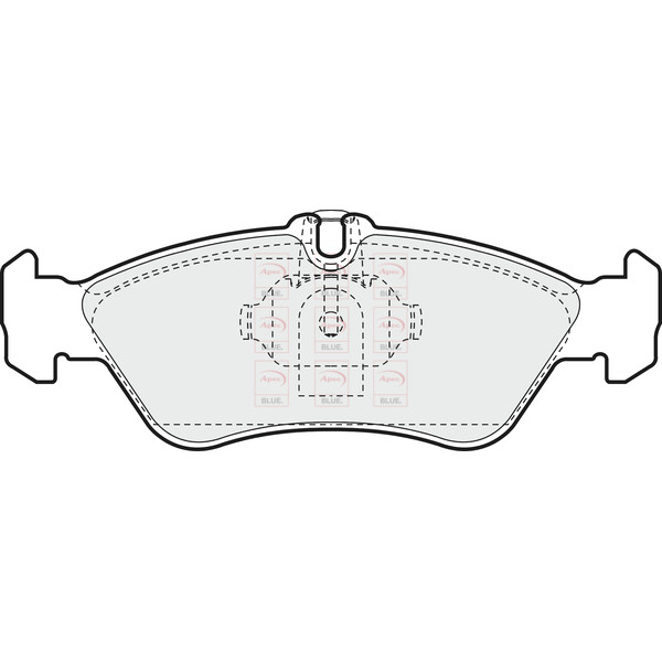 APEC BLUE BRAKE PADS (REAR) (R90) image