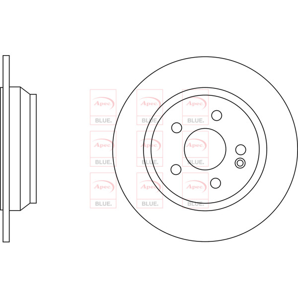 APEC BLUE BRAKE DISC (REAR) (SINGLE) (R90) image