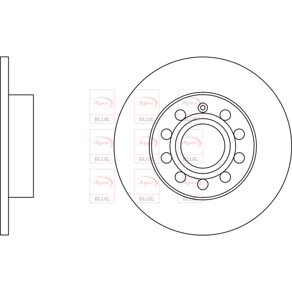 APEC BLUE BRAKE DISC (REAR) (SINGLE) (R90) image