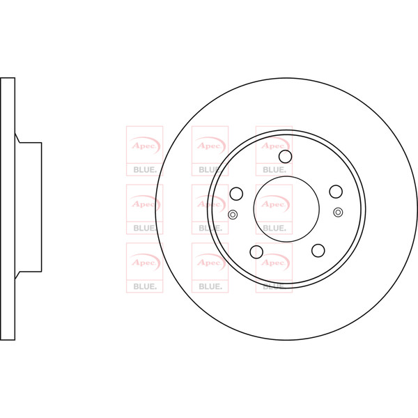 APEC BLUE BRAKE DISC (REAR) (SINGLE) (R90) image