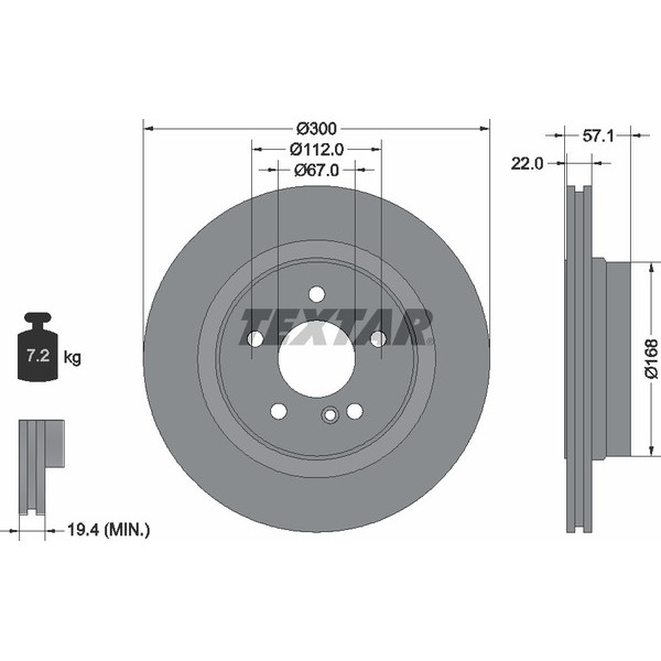 TEXTAR PC BRAKE DISCS image