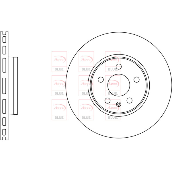 APEC BLUE BRAKE DISC (FRONT) (SINGLE) (R90) image