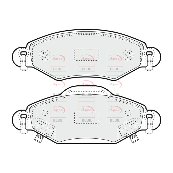 APEC BLUE BRAKE PADS (FRONT) (R90) image