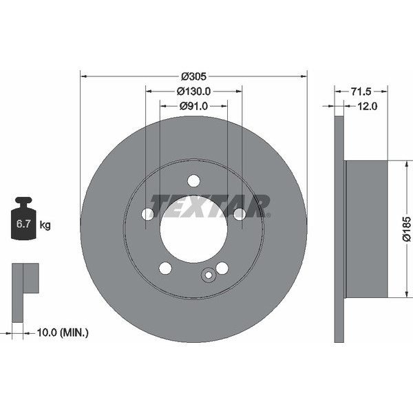 TEXTAR LCV DISCS image