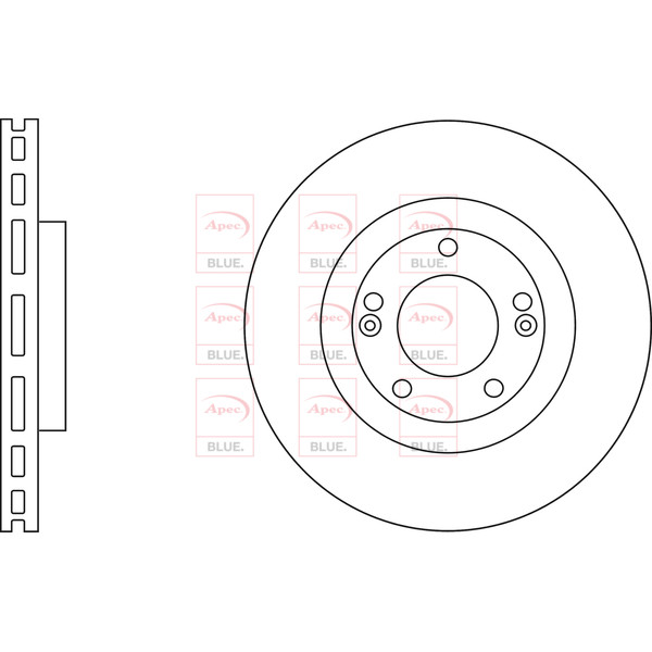 APEC BLUE BRAKE DISC (FRONT) (SINGLE) (R90) image