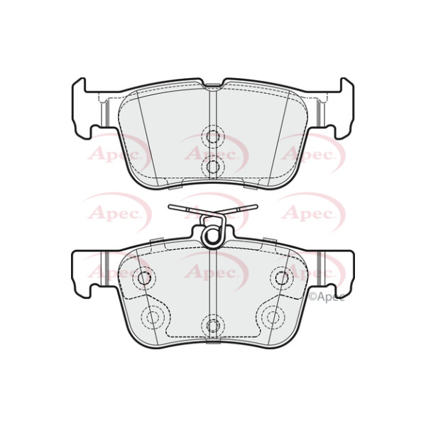 APEC BRAKE PADS (REAR) (R90) image