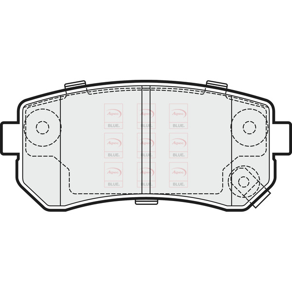 APEC BLUE BRAKE PADS (REAR) (R90) image