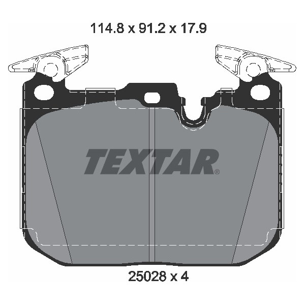 TEXTAR PC BRAKE PADS image