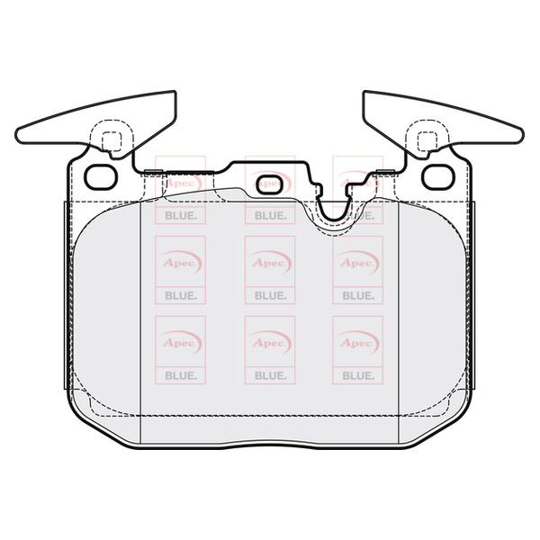 APEC BLUE BRAKE PADS (FRONT) (R90) image